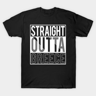 'Straight Outta Greece' Awesome Athens Greek Mythology Gift T-Shirt